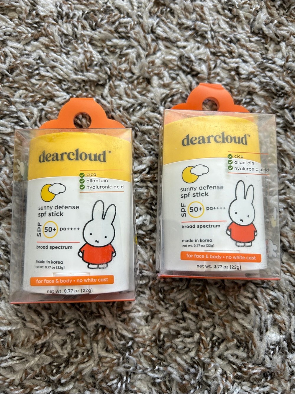 Dearcloud Sunny Defense SPF 50+ Stick. 2 Pack Sticks.